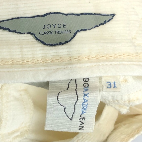 BCBG max Azria jean Joyce, classic ivory corduroy, classic trouser - Picture 5 of 10